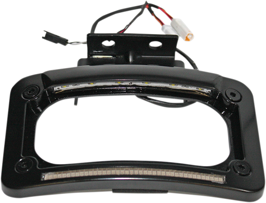 Custom Dynamics Black Dual LED Rear License Plate Frame 2014-2023 Indian Chief