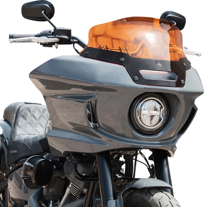 Klock Werks Kolor Flare 6" Orange Windshield 2022-2024 Harley Softail Low Rider