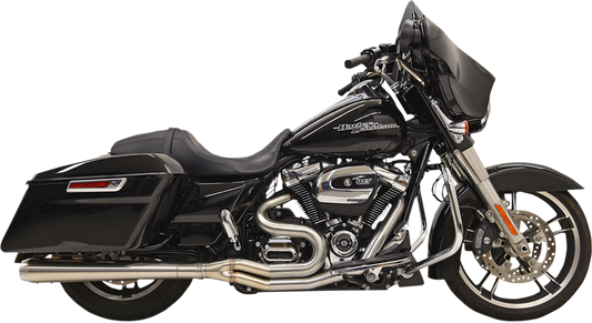 Bassani 2-1 Road Rage 3 Megaphone Exhaust for 2017-2024 Harley Touring Models
