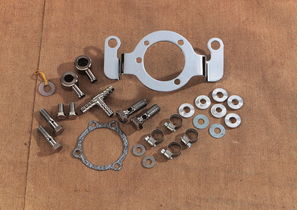 Drag Specialties Chrome Breather Support & Bracket for 93-17 Harley Dyna Touring