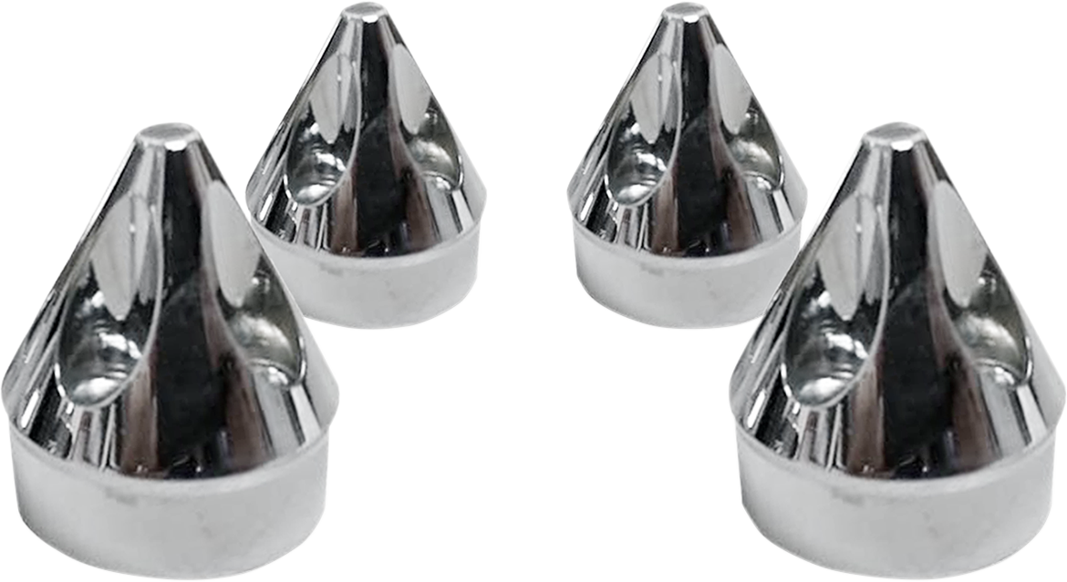 Avon Chrome Spike Engine Head Bolt Cover Kit 1986-2017 Harley Touring FLHR FLHX