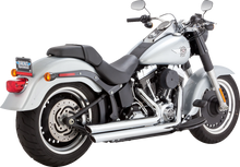 Vance & Hines Big Shots Staggered Chrome Exhaust System for 86-09 Harley Softail