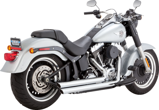 Vance & Hines Big Shots Staggered Chrome Exhaust System for 86-09 Harley Softail