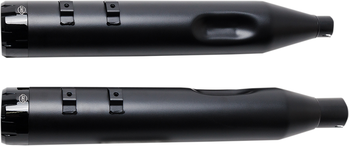 S&S MK45 4.5" Black Slip On Mufflers fits 2017-2025 Harley Touring M8 550-0666