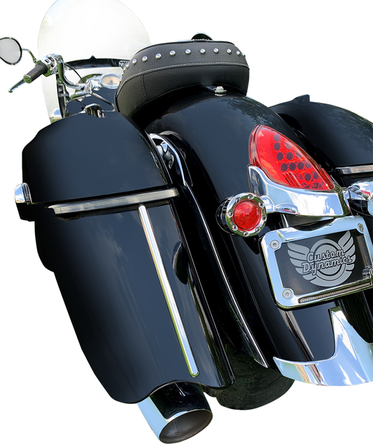 Custom Dynamics Smoke Low Profile Saddlebag Lights for 2015-24 Indian Chieftain