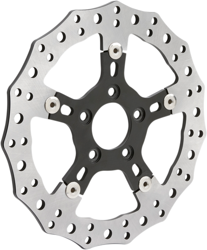Arlen Ness Jagged 11.8 Floating Front Brake Rotor 06-17 Harley Softail Touring