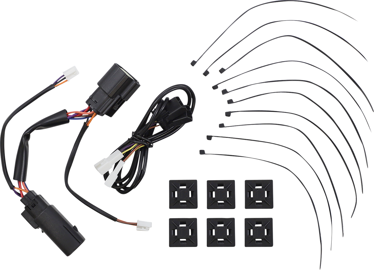 Custom Dynamics Black Lower Saddlebag Side Marker LED Lights 2014-2024 Harley FL