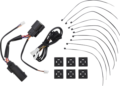 Custom Dynamics Black Lower Saddlebag Side Marker LED Lights 2014-2024 Harley FL