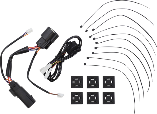 Custom Dynamics Black Lower Saddlebag Side Marker LED Lights 2014-2024 Harley FL