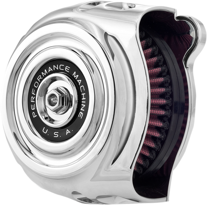Performance Machine Chrome Air Cleaner Kit 1999-2017 Harley Dyna Touring Softail