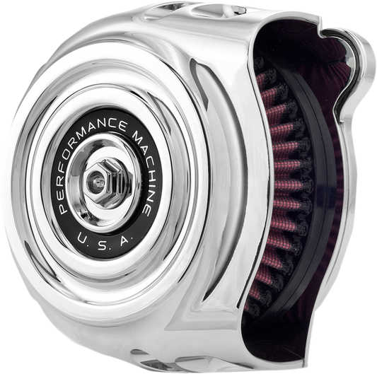 Performance Machine Chrome Air Cleaner Kit 1999-2017 Harley Dyna Touring Softail