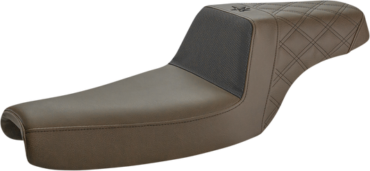 Saddlemen Performance Gripper Brown Gelcore Seat fits 2004-2022 Harley Sportster
