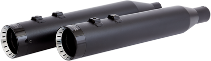 Khrome Werks HP-Plus 4.5" Black Turbine Slip On Mufflers 2017-25 Harley Touring