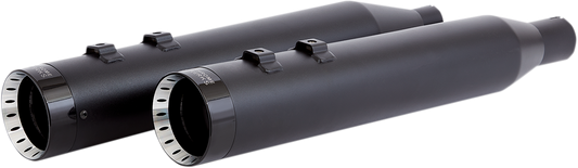Khrome Werks HP-Plus 4.5" Black Turbine Slip On Mufflers 2017-24 Harley Touring
