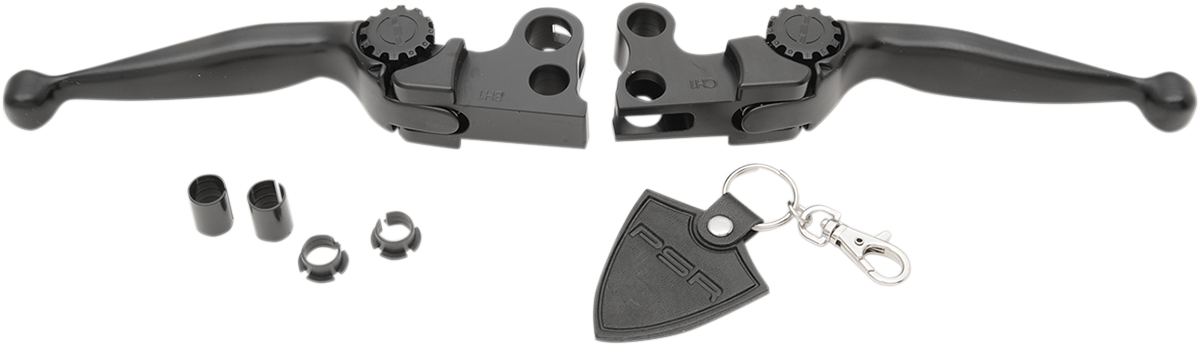 PSR Black Journey Adjustable Handlebar Lever Set 2010-2022 Harley Sportster XL