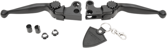 PSR Black Journey Adjustable Handlebar Lever Set 2010-2022 Harley Sportster XL