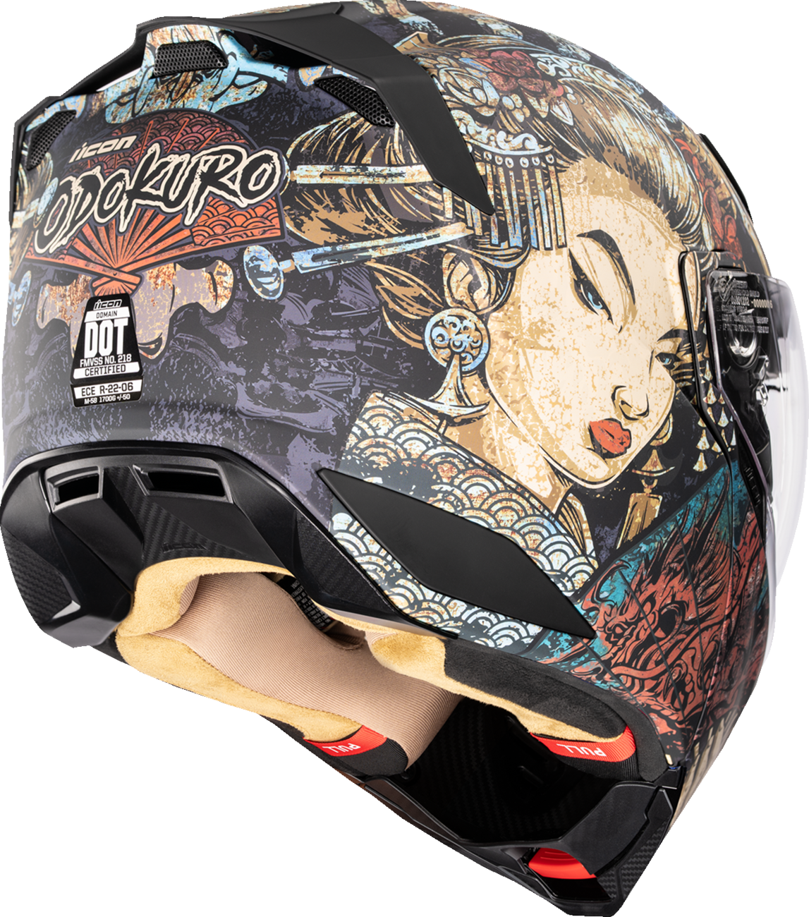 Icon Threshold Odokuro Modular Full Face Unisex Adult Street Motorcycle Helmet