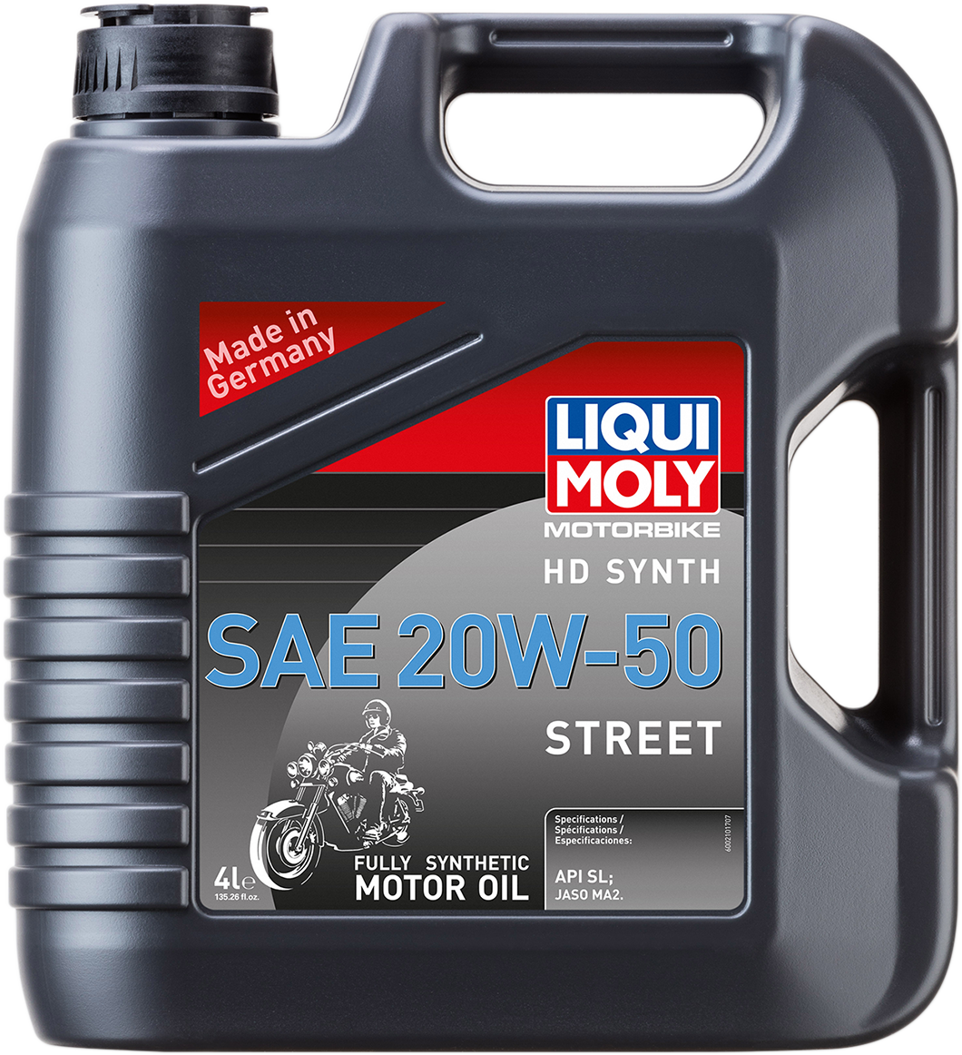 Liqui Moly 4 Liter 20W-50 Fully Synthetic Motorcycle Engine Oil for Harley HD