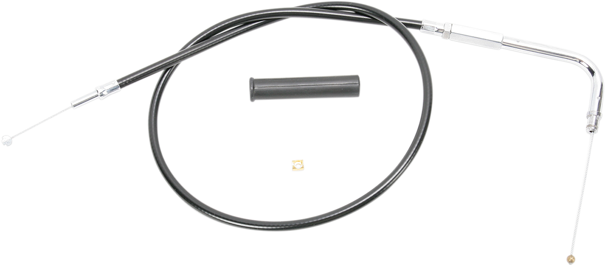 Drag Specialties Black Vinyl Throttle Cable fits 1999-2022 Harley Softail XL 883
