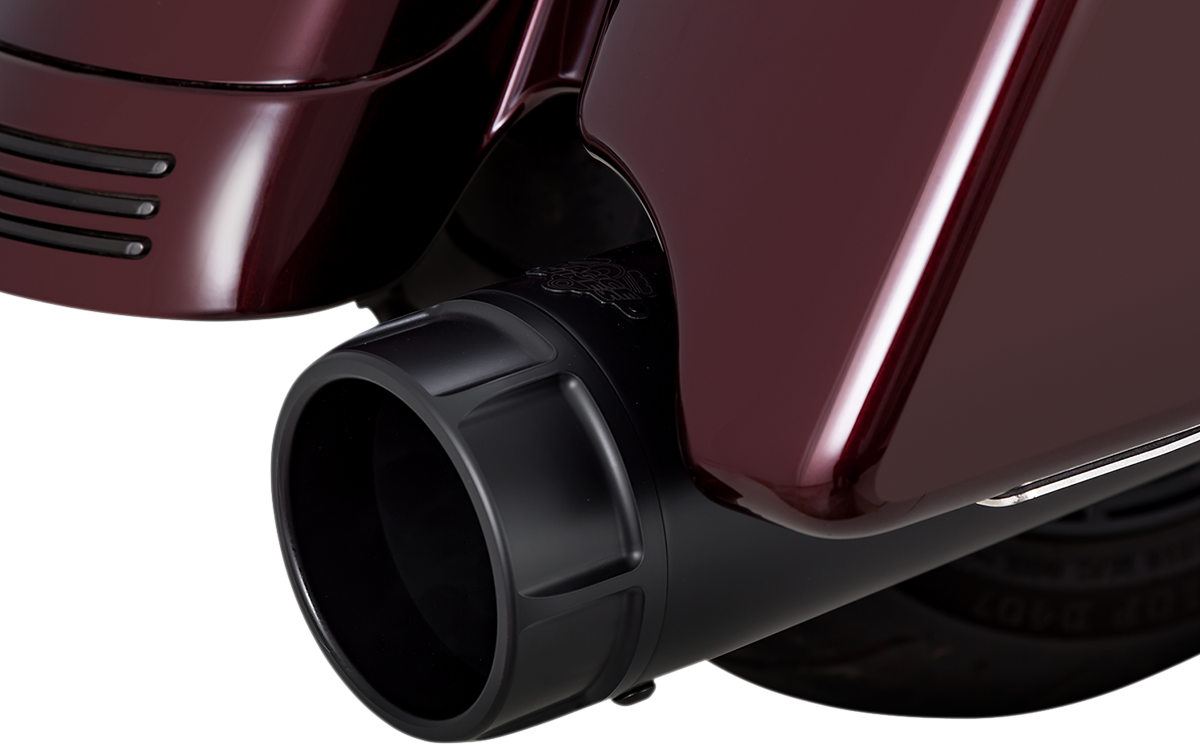 Vance & Hines Black Torquer 450 Slip on Mufflers 2017-2024 Harley Touring FLHX