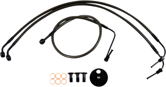 La Choppers 15"-17" Ape Hanger Handlebar Brake Line Kit 2018-2023 Softail FXFB