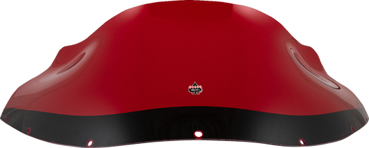 Klock Werks Kolor Flare 9" Red Windshield fits Harley Dyna FXRP Style Fairing