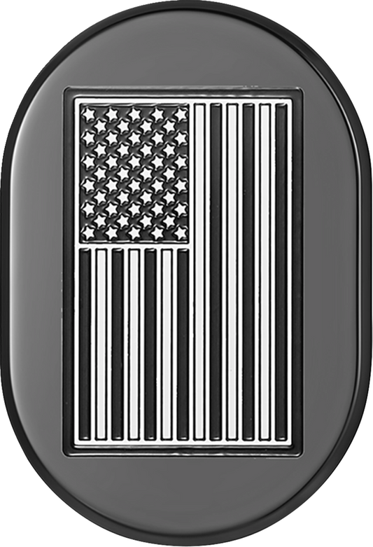 Figurati Contrast Cut American Flag Left Antenna Insert 2009-2023 Harley Touring