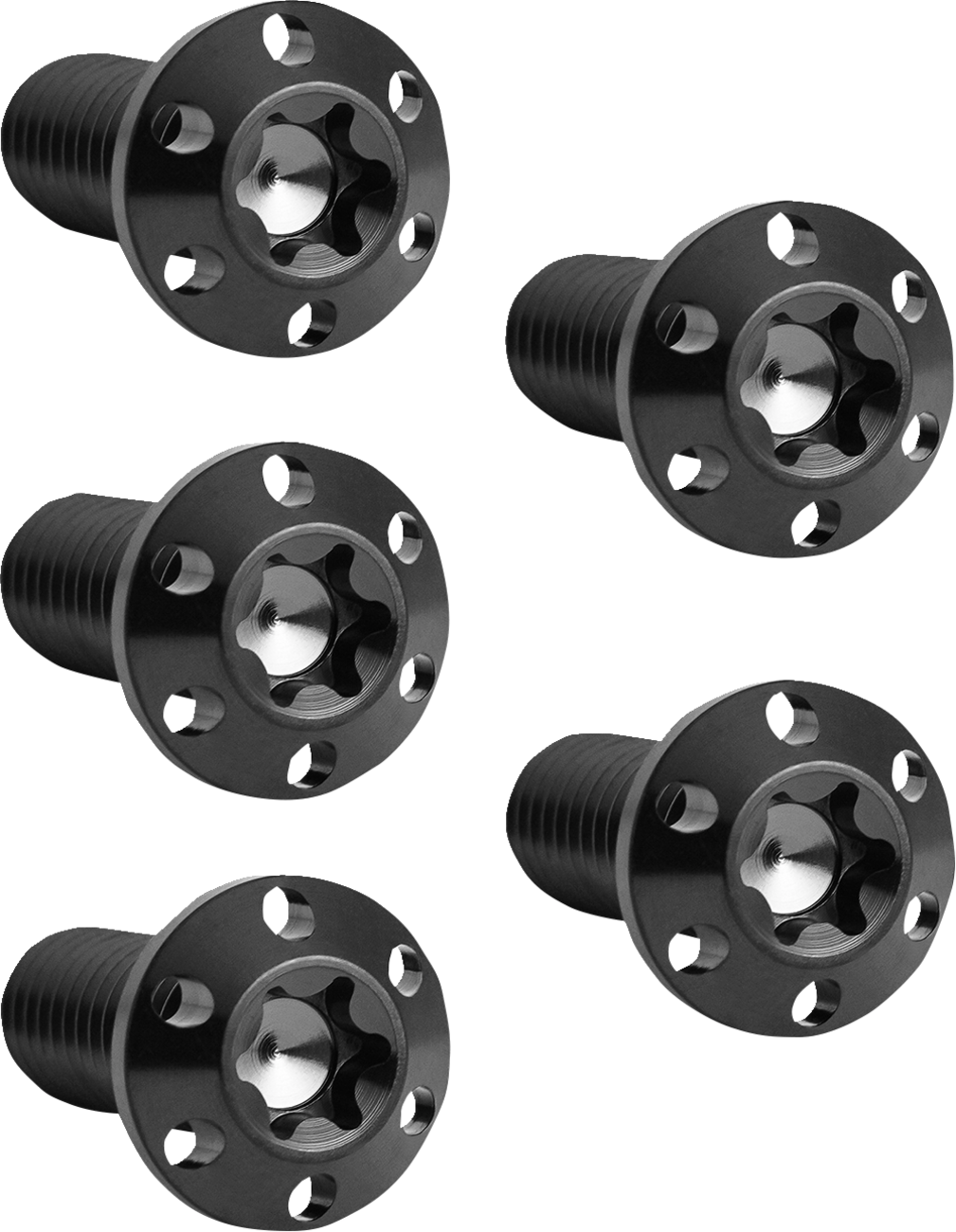 Arlen Ness Black 3/8"-16 x 1" Rear Hub-Mount Brake Rotor Bolt Kit for Harley