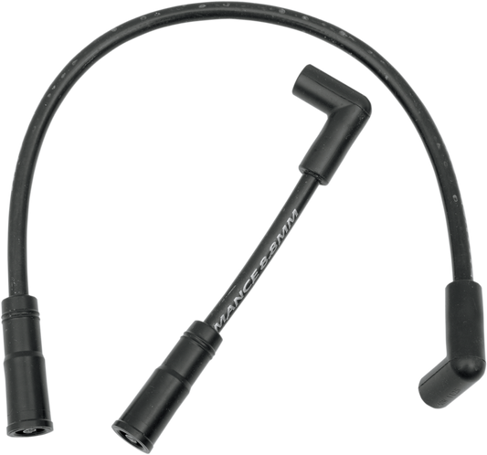 Drag Specialties 8.8mm Black Spark Plug Wire Set for 1999-2017 Harley Dyna FXD
