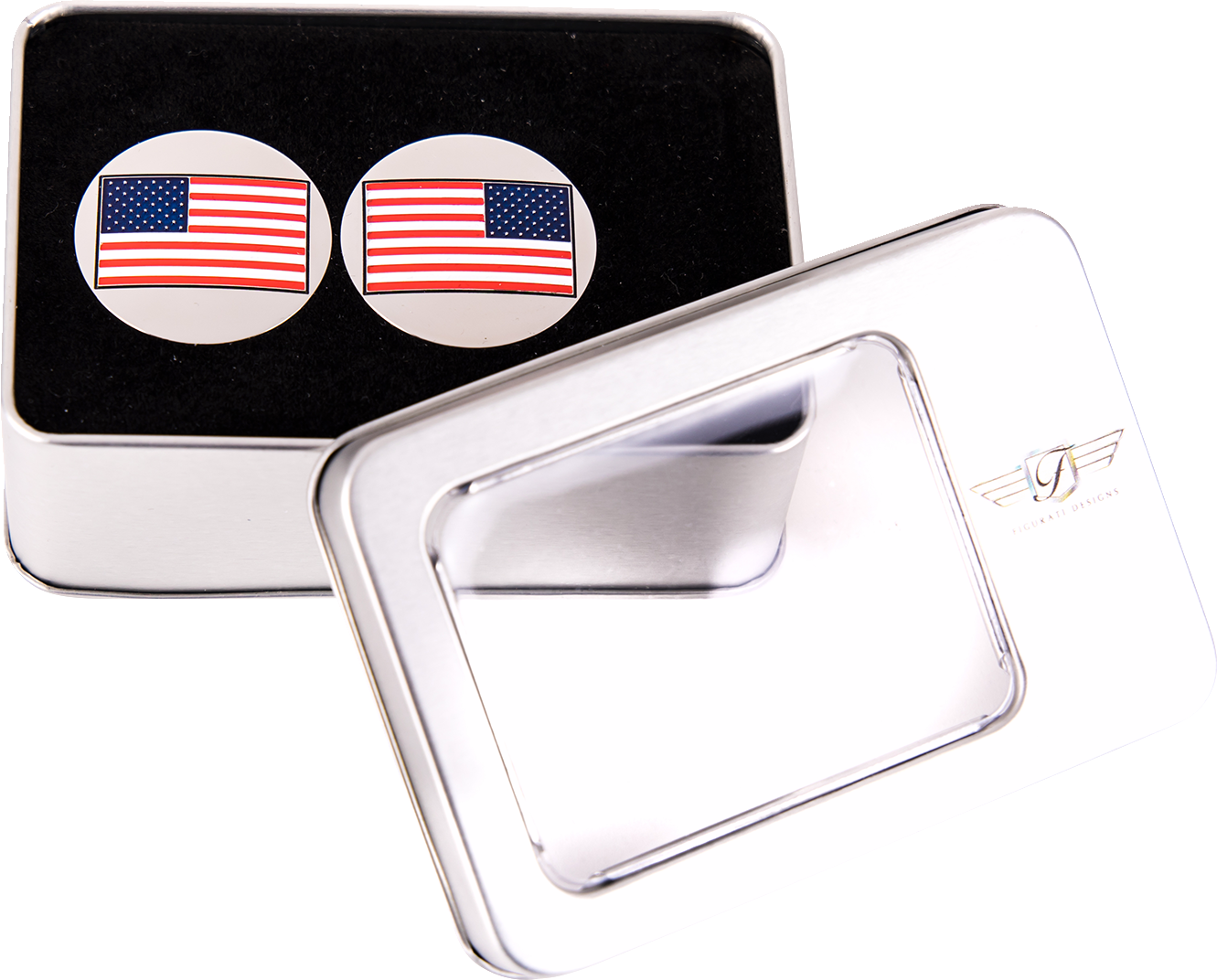Figurati Designs American Flag Swingarm Covers for 1980-2025 Harley