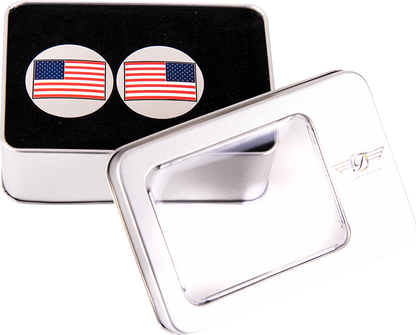 Figurati Designs American Flag Swingarm Covers for 1980-2025 Harley
