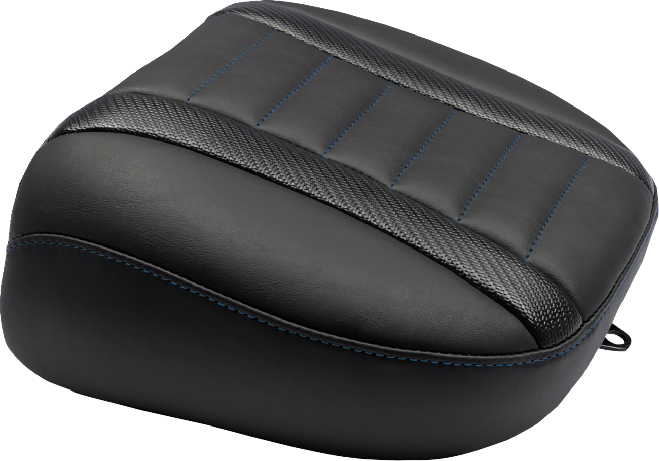 Mustang Deluxe Touring Passenger Blue Seat for 2023-25 Harley Road Street Glide