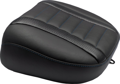 Mustang Deluxe Touring Passenger Blue Seat for 2023-25 Harley Road Street Glide