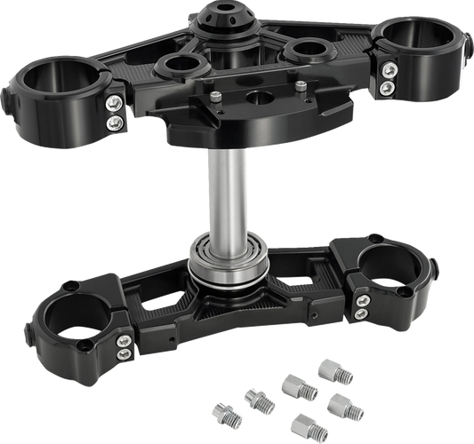 Arlen Ness Black 7° Raked Triple Tree Kit for 2024-2026 Harley Road Street Glide