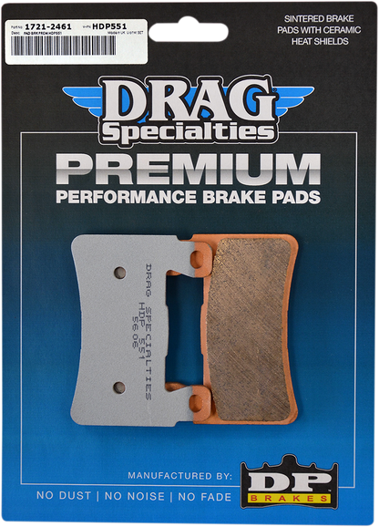 Drag Premium Sintered Metal Front Brake Pads for 2015-2022 Harley Softail