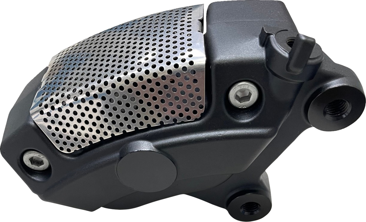 Drag Specialties Front Right Black Brake Caliper for 2008-2026 Harley Touring