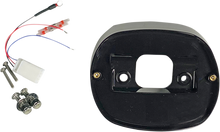 Custom Dynamics Matte Black Rear Taillight Base Plate 1973-1998 Harley Davidson