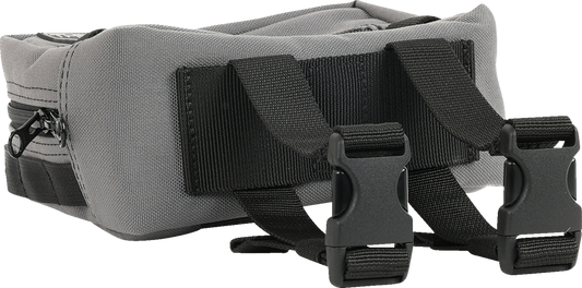 Thrashin Supply Gray Motorcycle Handlebar Storage Bag Harley Davidson THB-0016