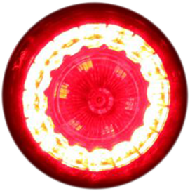 Custom Dynamics ProBeam Red Universal LED Rear Bullet Turn Signal Kit Harley
