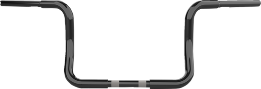 LA Choppers 1-1/4" Twin Round 10" Black Handlebar fits 1996-2023 Harley Touring