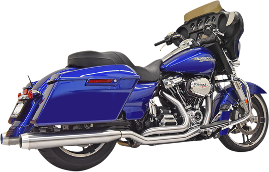 Bassani 2-2 Stainless Steel 4" Exhaust System 2017-2024 Harley Touring FLHX FLHR