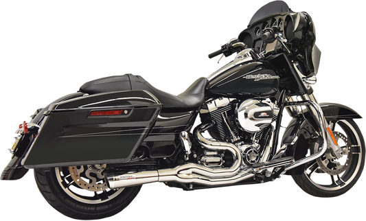 Bassani Road Rage 2-into-1 Chrome Motorcycle Exhaust 07-16 Harley Touring FLHX