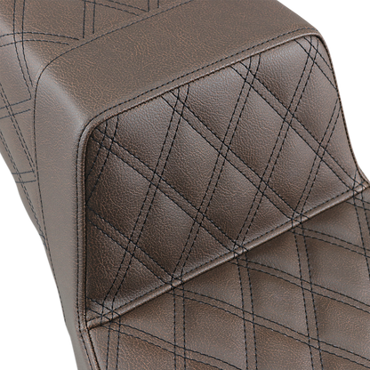 Saddlemen Brown Step Up Gel Seat for 1997-2007 Harley Road King Street Glide