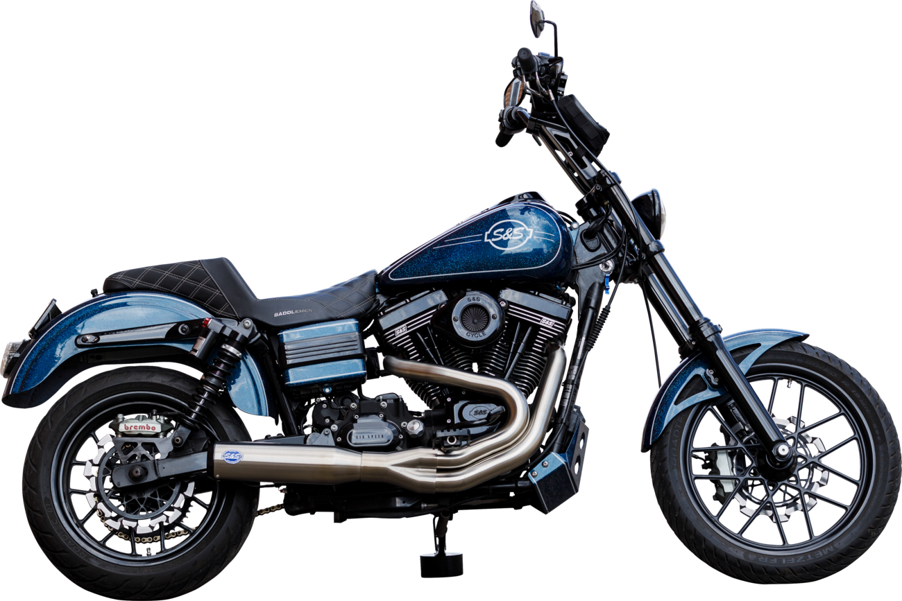 S&S Cycle 2-into-1 Qualifier Exhaust System for 2006-2007 Harley Dyna FXD FXDB