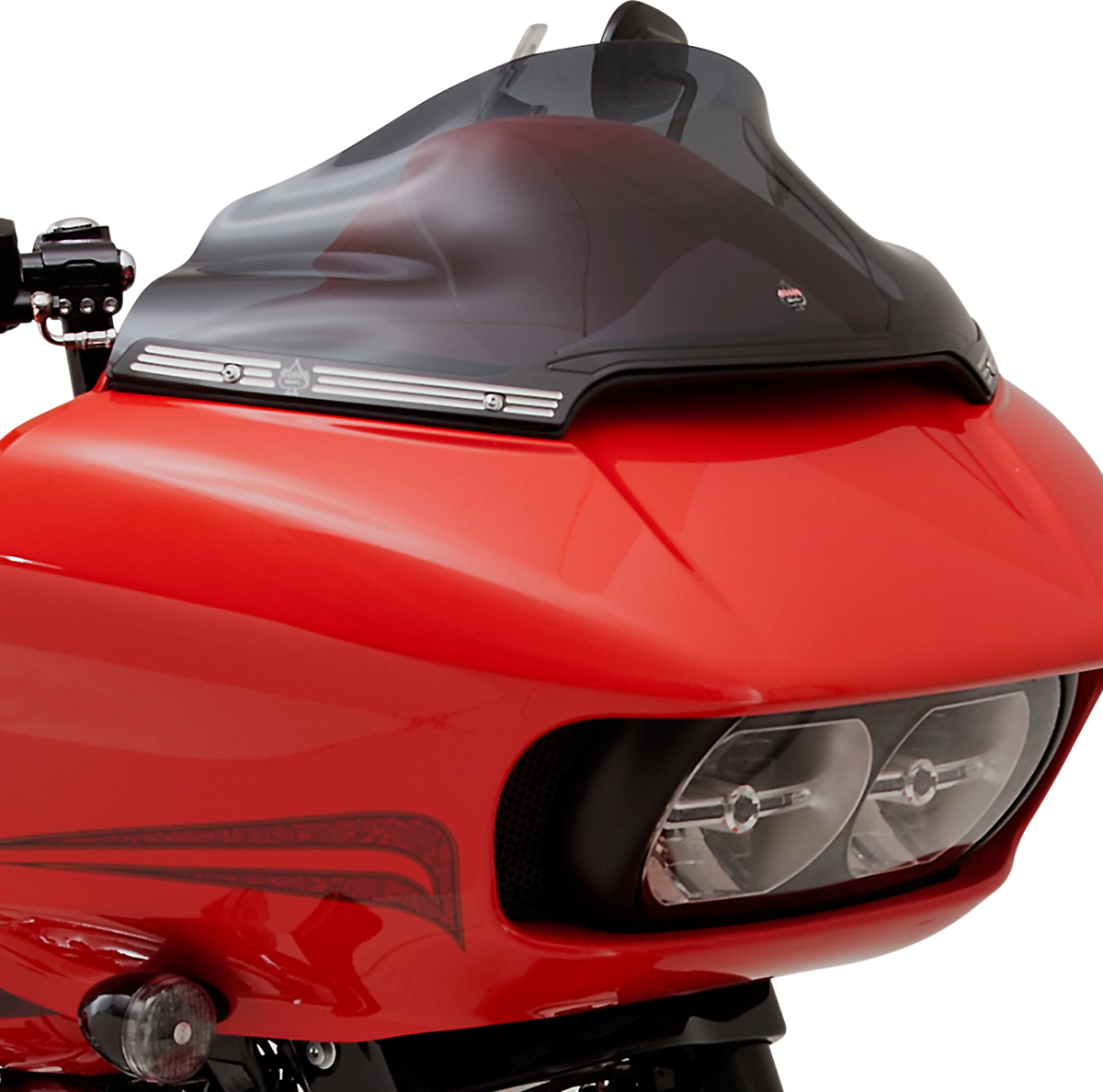 Klock Werks Black Front Flare Windshield Fairing Trim 2015-2022 Harley FLTRX