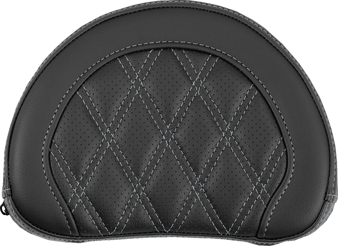 Saddlemen Contour Silver Lattice Sissy Bar Passenger Backrest Pad for Harley