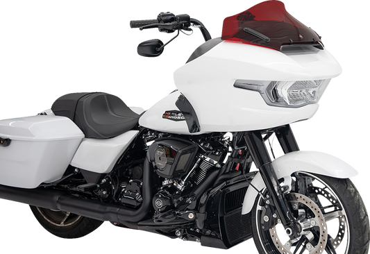Klock Werks Kolor Flare 10" Red Windshield for 2023-2025 Harley Road Glide FLTR