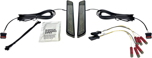 Custom Dynamics LED Front Fork Reflector Lights 2014-2025 Harley Touring FLHR