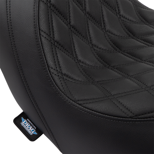 Drag Specialties Predator Diamond Seat for 2018-2025 Harley Softail Low Rider