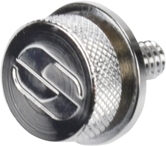 Saddlemen Single Silver 1/4"-20 Rear Motorcycle Seat Mounting Knob Bolt Screw
